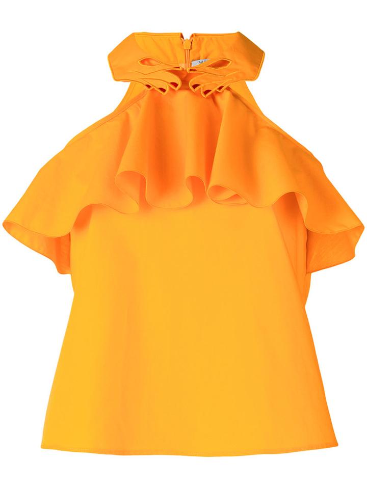 Vivetta Tonno Top, Women's, Size: 44, Yellow/orange, Cotton