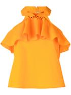 Vivetta Tonno Top, Women's, Size: 44, Yellow/orange, Cotton