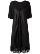 Maison Margiela Layered-effect T-shirt Dress, Women's, Size: 40, Black, Cotton/silk