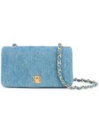 Chanel Vintage Quilted Chain Shoulder Bag - Blue