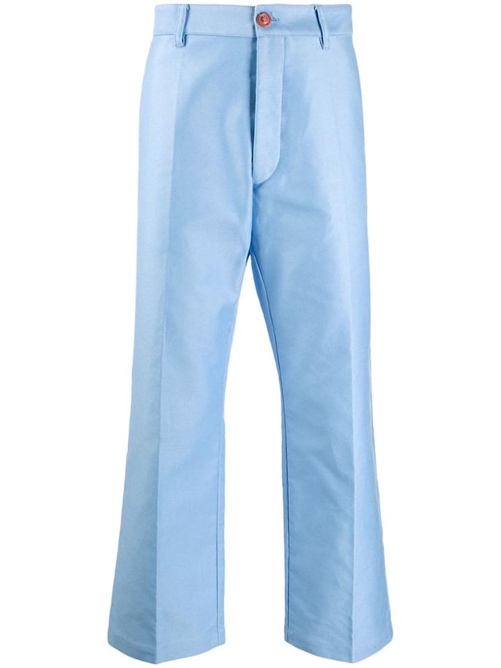 Marni Slight Flare Trousers - Blue