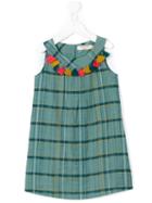 Nice Things Mini - Checked Dress - Kids - Cotton - 8 Yrs, Green
