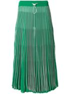 Valentino Pleated Midi Skirt - Green