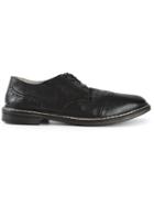 Marsèll Brogue Detailing Lace-up Shoes, Men's, Size: 43, Black, Calf Leather/leather/rubber