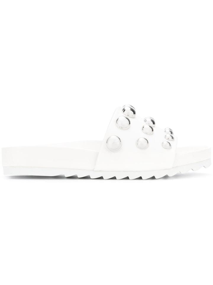 Twin-set Studded Mules - White