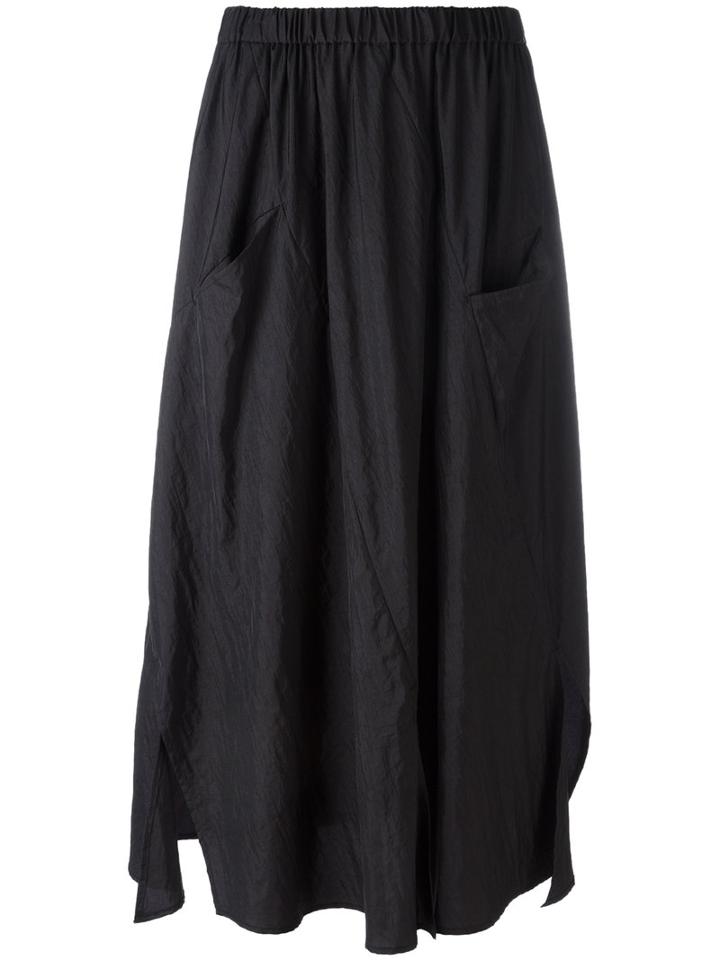 Julien David Pleated Skirt, Women's, Size: Medium, Black, Nylon