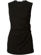 Givenchy Draped Tank Top, Women's, Size: 36, Black, Viscose/acetate/silk