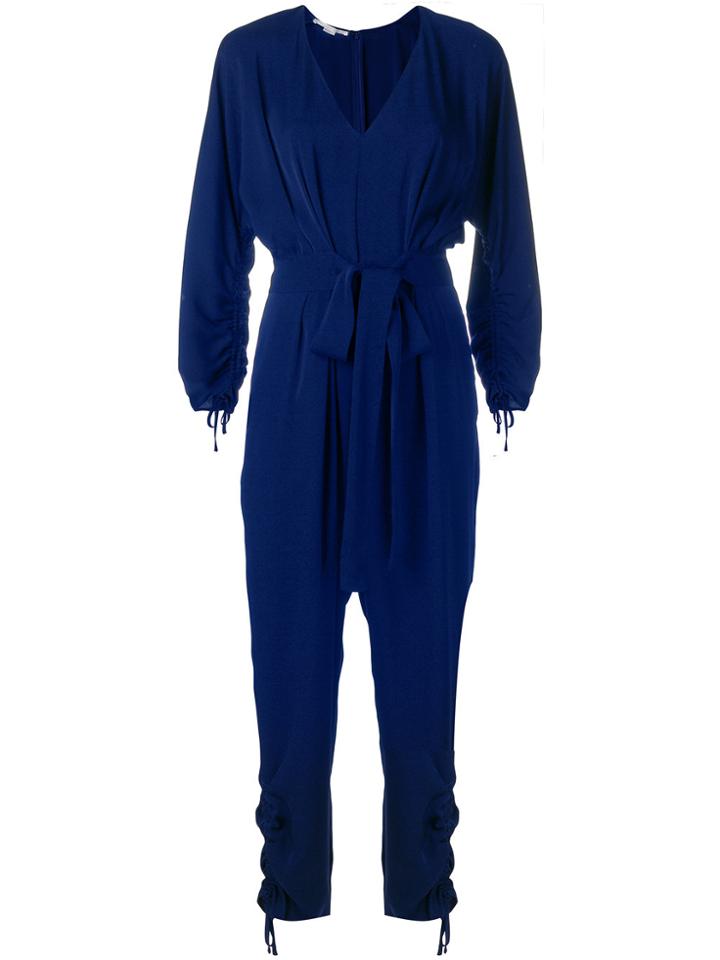 Stella Mccartney Plunge Neck Jumpsuit - Blue
