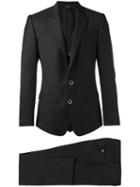 Dolce & Gabbana Three-piece Suit, Men's, Size: 52, Grey, Wool/silk/viscose/cupro