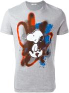 Iceberg Snoopy Print T-shirt, Men's, Size: L, Grey, Cotton