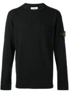 Stone Island Loose Fitted Sweater - Black