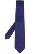 Canali Adjustable Dotted Tie - Blue