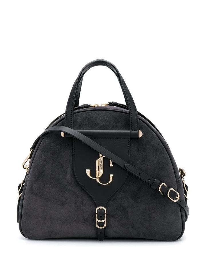 Jimmy Choo Varenne Bowling Medium Tote - Black
