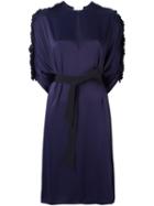 Maison Rabih Kayrouz Ruffled Sleeve Belted Dress
