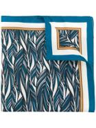 Ermenegildo Zegna Feather Print Pocket Square - Multicolour