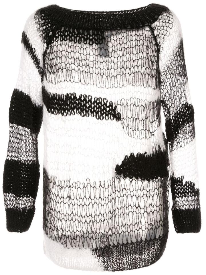 Ann Demeulemeester Open-knit Jumper - Black