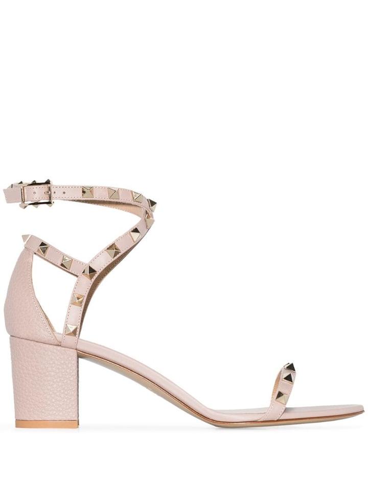 Valentino Valentino Garavani Rockstud 60mm Sandals - Neutrals