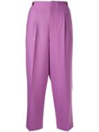 Ballsey High-rise Cropped Trousers - Pink