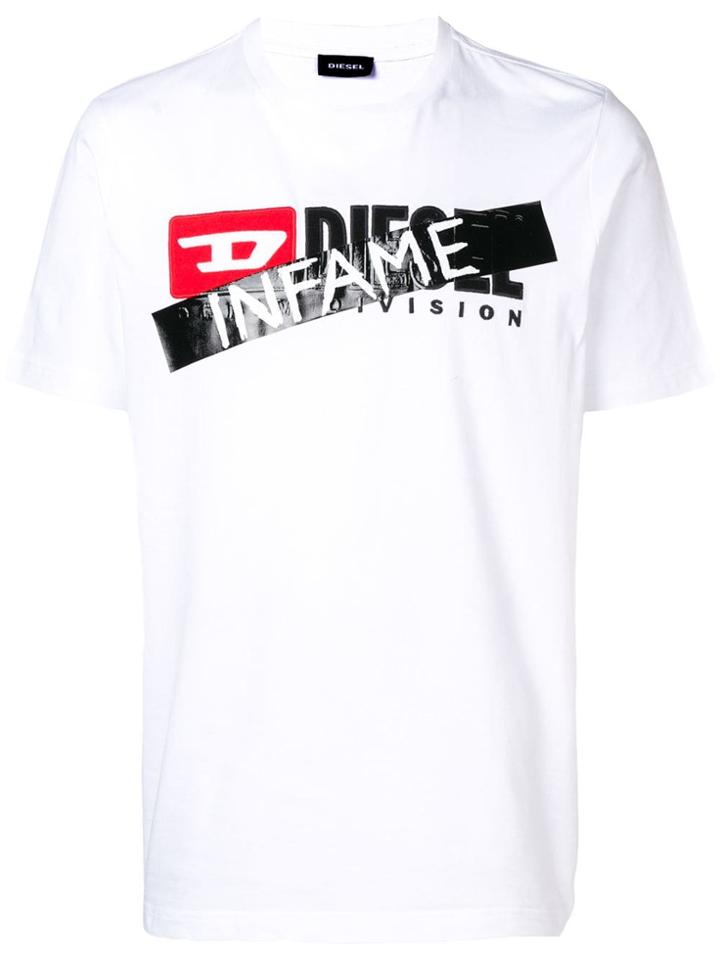 Diesel Hc-t-just-division-f Infame T-shirt - White