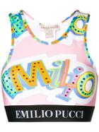 Emilio Pucci Cropped Tank Top - White