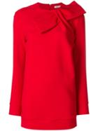 P.a.r.o.s.h. Bow Sweatshirt Dress - Red