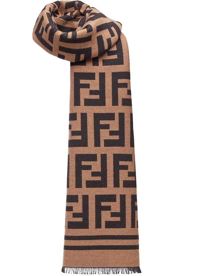 Fendi Ff Logo Scarf - Nude & Neutrals