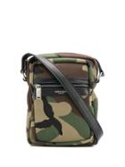 Saint Laurent Camouflage Print Pouch - Green