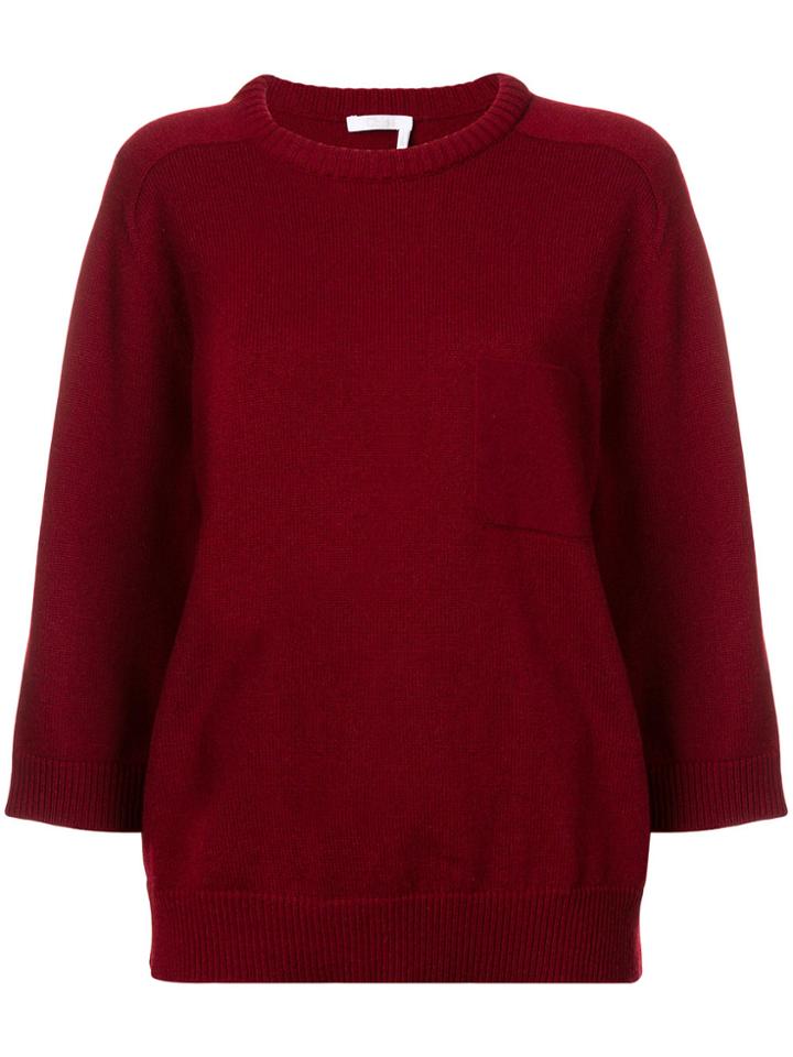 Chloé Loose-fit Sweater - Red