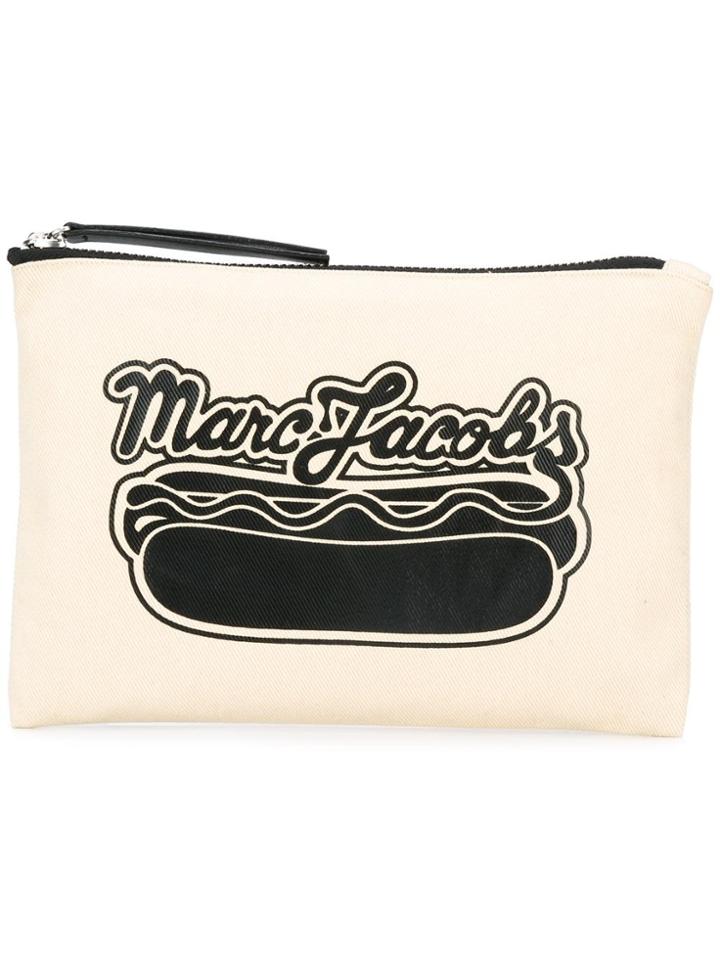 Marc Jacobs Logo Hot Dot Printed Pouch - Nude & Neutrals