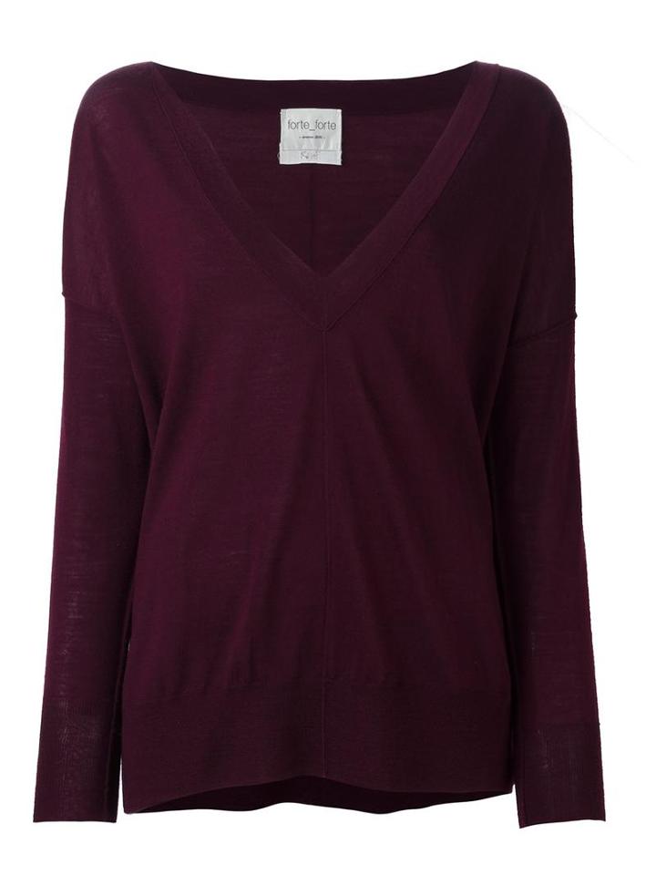 Forte Forte 'my Knit' Jumper, Women's, Size: Iii, Pink/purple, Wool