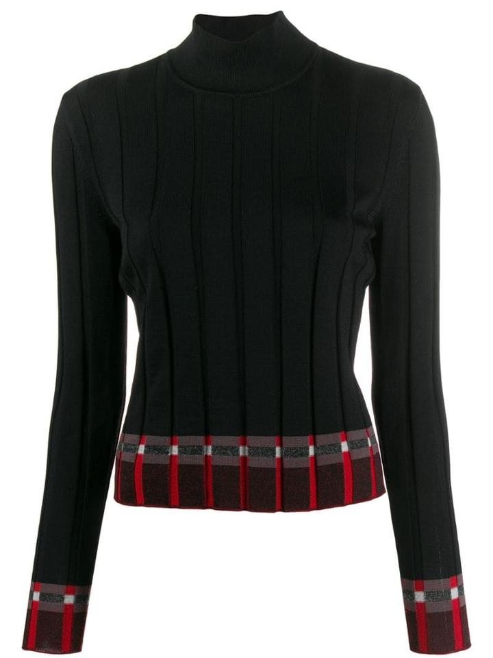 Marni Ribbed Roll Neck Jumper - Black