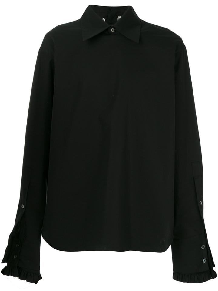 Ann Demeulemeester Gathered Cuff Shirt - Black