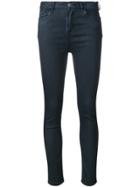 Twin-set Waxed Skinny Jeans - Blue