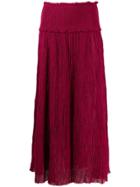 Zimmermann Shirred High-waist Skirt