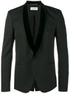 Saint Laurent Velvet Shawl Lapel Suit Jacket - Black