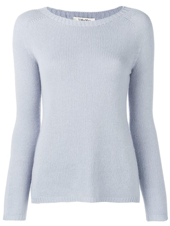 's Max Mara Cashmere Knit Sweater - Blue