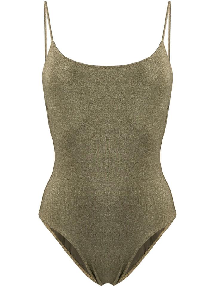 Mc2 Saint Barth Cecille Swimsuit One-piece - Luxdg Gold Glitter