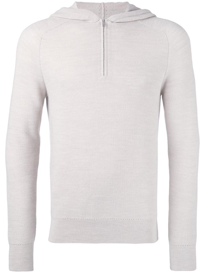 Maison Margiela Fitted Hooded Sweatshirt - Nude & Neutrals