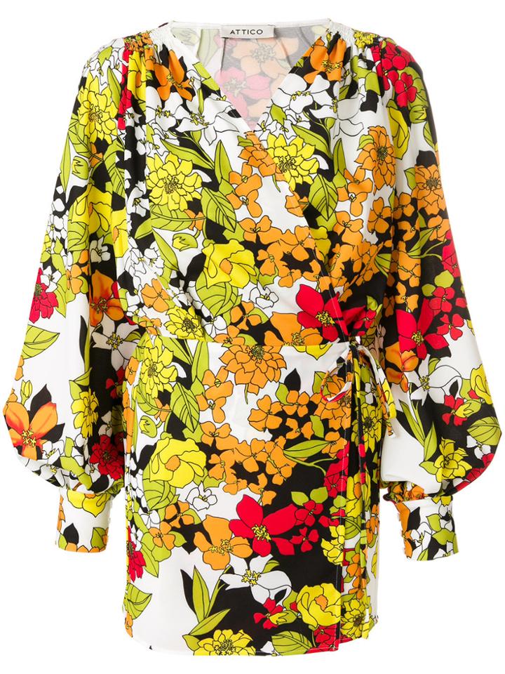 Attico Floral Print Dress - Multicolour