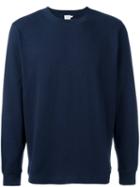 Sunspel Crew Neck Sweatshirt, Men's, Size: Xl, Blue, Cotton