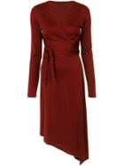 Tufi Duek Envelope Asymmetric Dress - Red