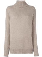 Giada Benincasa Embellished Elbow Patch Knit Jumper, Women's, Size: Medium, Nude/neutrals, Cashmere