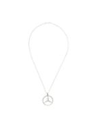 Hatton Labs Mercedes Benz Pendant Necklace - White
