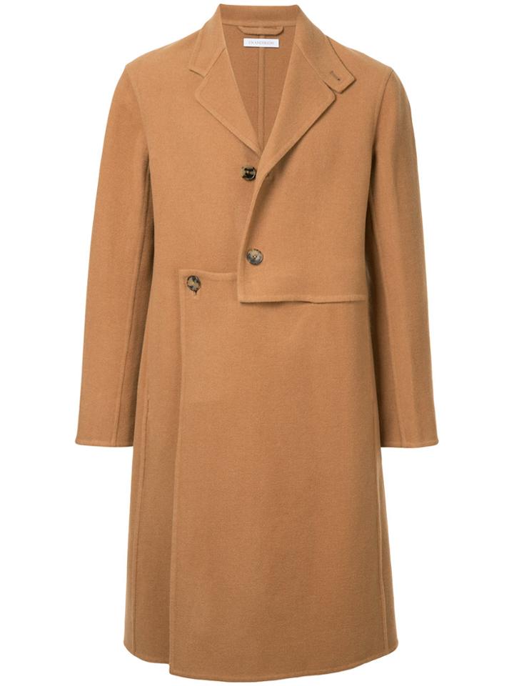 Jw Anderson Asymmetrical Coat - Brown