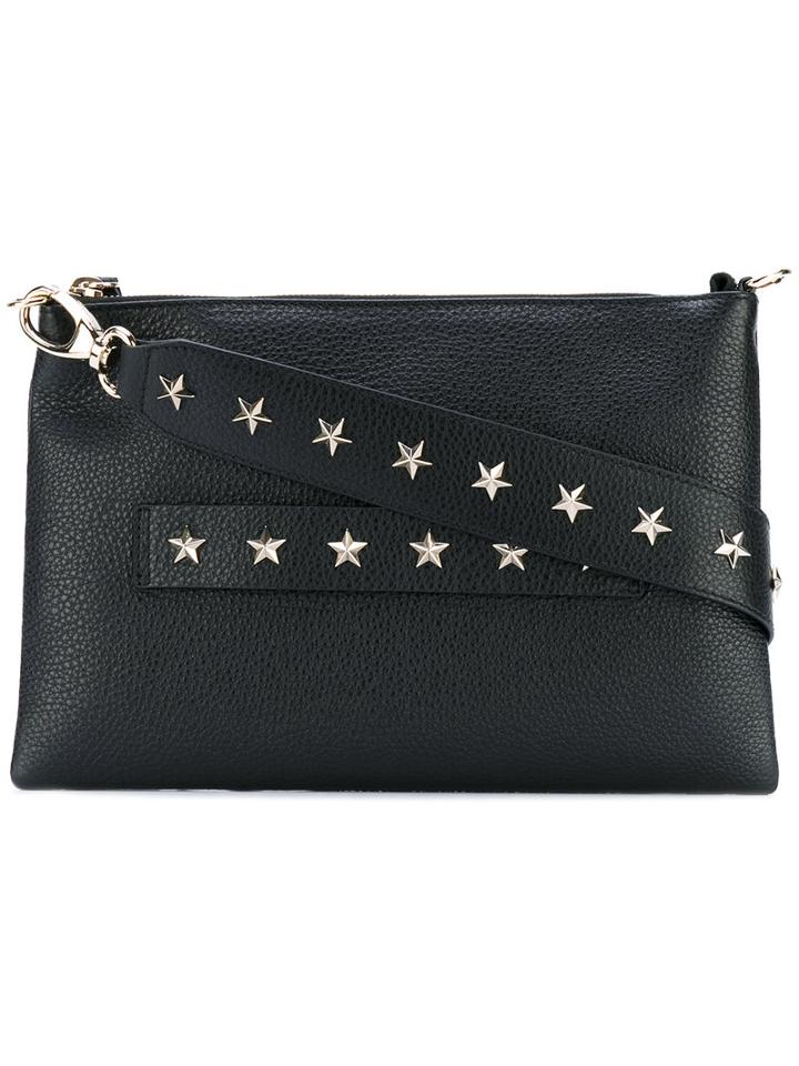 Red Valentino - Star Studded Shoulder Bag - Women - Calf Leather - One Size, Black, Calf Leather