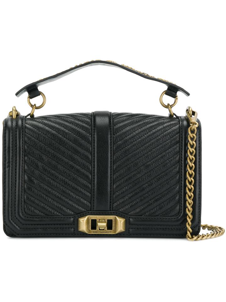 Rebecca Minkoff Chevron Love Bag - Black