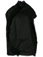 Comme Des Garçons Pinstripe Sack Dress - Black