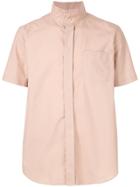 Fumito Ganryu Collarless Boxy-fit Shirt - Pink