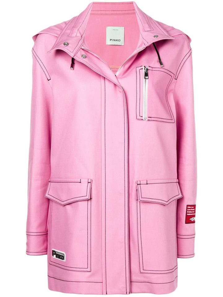 Pinko Oversized Hooded Jacket
