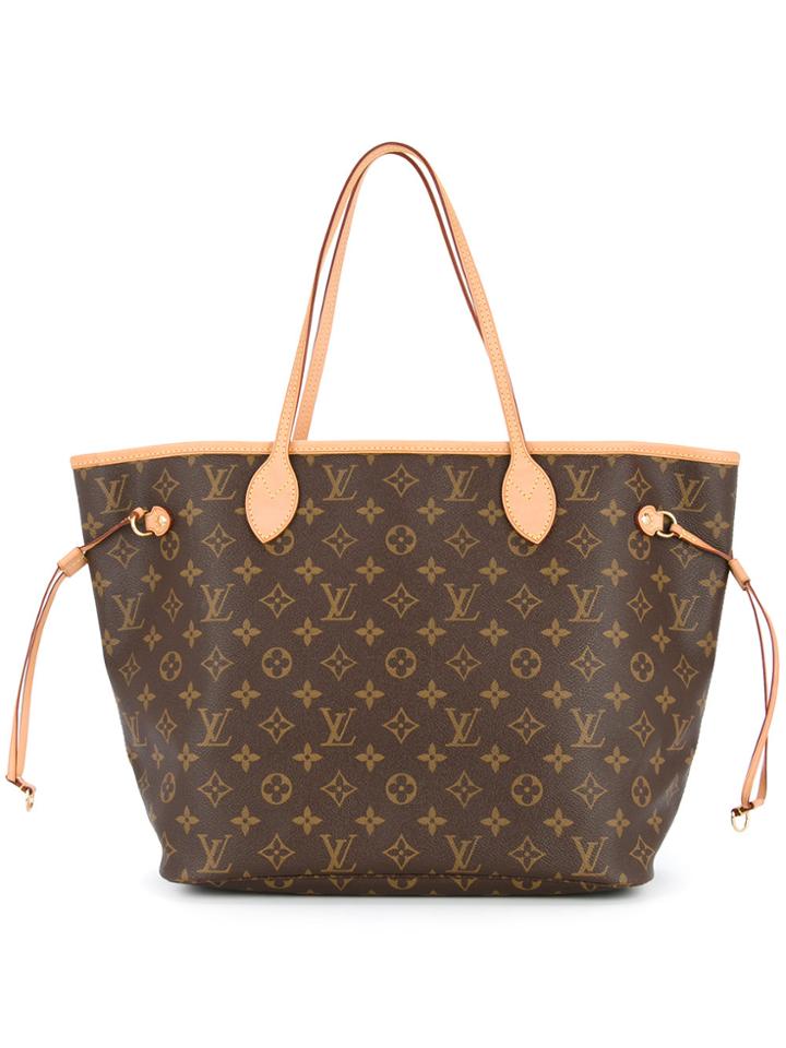 Louis Vuitton Vintage Neverfull Tote Bag - Brown